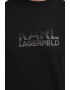 Karl Lagerfeld Tricou din bumbac cu logo cu strasuri - Pled.ro