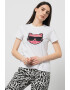 Karl Lagerfeld Tricou din bumbac organic cu imprimeu logo - Pled.ro