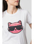 Karl Lagerfeld Tricou din bumbac organic cu imprimeu logo - Pled.ro