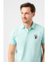 Karl Lagerfeld Tricou polo din amestec de bumbac cu aplicatie logo - Pled.ro