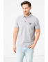 Karl Lagerfeld Tricou polo din amestec de bumbac cu aplicatie logo - Pled.ro