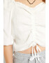 KIABI Bluza crop cu model cu volane - Pled.ro