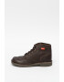 Kickers Ghete de piele maro Kick Col - Pled.ro