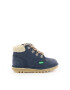 Kickers kids Bocanci de piele intoarsa cu captuseala de blana shearling sinteitca - Pled.ro