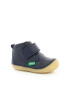 Kickers kids Ghete de piele cu velcro - Pled.ro