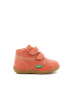 Kickers kids Ghete de piele cu velcro si cusaturi contrastante - Pled.ro