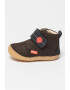 Kickers kids Ghete din piele intoarsa cu inchidere velcro Sabilo - Pled.ro