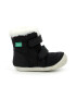 Kickers kids Ghete din piele si piele intoarsa cu inchidere velcro - Pled.ro