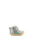 Kickers kids Ghete metalizate din piele cu inchidere velcro - Pled.ro