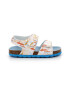 Kickers kids Sandale de piele ecologica cu model si velcro - Pled.ro