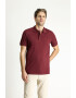 KIGILI Tricou polo din bumbac cu model uni - Pled.ro