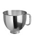 KitchenAid Mixer cu bol 4.3L 275W Numar viteze: 10 Viteza maxima de rotatie: 220/min Silver - Pled.ro