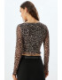 KOTON Bluza crop cu animal print - Pled.ro