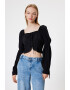 KOTON Bluza crop cu decolteu patrat - Pled.ro