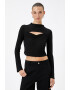 KOTON Bluza crop cu decupaj - Pled.ro