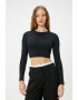 KOTON Bluza crop cu decupaj pe spate - Pled.ro