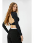 KOTON Bluza crop cu decupaj pe spate - Pled.ro