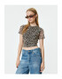 KOTON Bluza crop cu imprimeu - Pled.ro