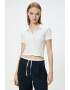 KOTON Bluza crop cu maneci scurte - Pled.ro