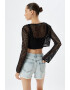 KOTON Bluza crop cu model cu perforatii - Pled.ro