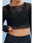 KOTON Bluza crop de plasa - Pled.ro