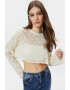 KOTON Bluza crop din macrame - Pled.ro