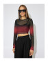 KOTON Bluza crop din plasa - Pled.ro