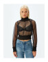 KOTON Bluza crop transparenta - Pled.ro