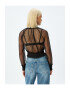 KOTON Bluza crop transparenta - Pled.ro