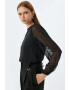 KOTON Bluza cu maneci transparente - Pled.ro