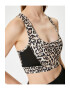 KOTON Bustiera slim fit cu animal print - Pled.ro