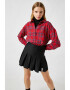 KOTON Camasa scurta cu model tartan - Pled.ro