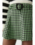 KOTON Fusta mini evazata cu model houndstooth - Pled.ro