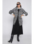 KOTON Haina din amestec de lana cu model houndstooth - Pled.ro