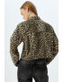 KOTON Jacheta crop cu animal print - Pled.ro