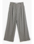 KOTON Pantaloni ampli cu model houndstooth - Pled.ro