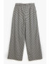 KOTON Pantaloni ampli cu model houndstooth - Pled.ro