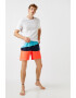 KOTON Pantaloni scurti de baie cu model colorblock si snur - Pled.ro