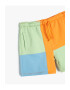 KOTON Pantaloni scurti de bumbac cu snur si model colorblock - Pled.ro