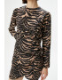 KOTON Rochie cu model petrecut si animal print - Pled.ro