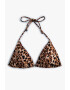 KOTON Sutien triunghiular cu animal print - Pled.ro