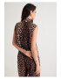 KOTON Top cu guler inalt si model animal print - Pled.ro