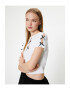 KOTON Tricou crop cu aplicatii cu funda - Pled.ro