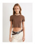 KOTON Tricou crop cu detalii crosetate - Pled.ro