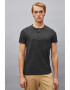 KOTON Tricou cu decolteu Henley - Pled.ro