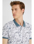 KOTON Tricou polo din material pique cu imprimeu floral - Pled.ro