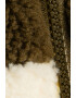 KOTON Vesta din blana shearling sintetica cu model colorblock - Pled.ro