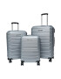 Kring Set 3 trolere CALANTHE ABS marime S+M+L culoare gri - Pled.ro