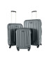 Kring Set 3 trolere Ground NEW ICE ABS marime S+M+L culoare dark grey - Pled.ro