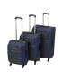 Kring Set trolere textil Torino 55 cm+65 cm+75 cm gri - Pled.ro